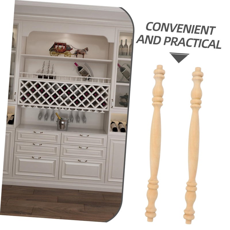 2 Classic Roman Column Wood Stair Spindles Furniture Decorative Spindles - Image 5