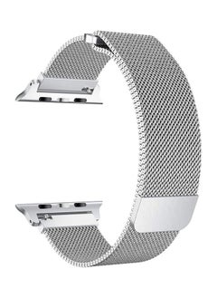 Milanese Loop Stainless Steel Band Compatible iWatch Series Silver