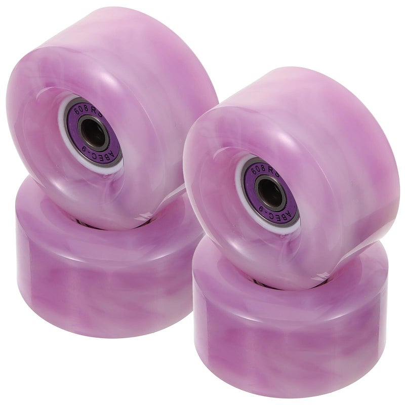 4 Pack 60mm PU Skate Wheels With Bearings For Indoor Outdoor Roller Skates - Image 2
