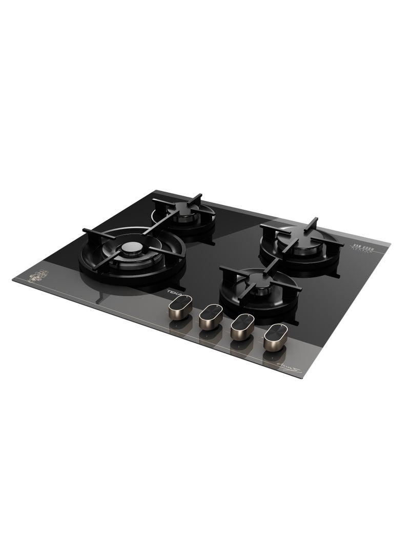 TEKA Van Gogh GBC 64 VB VG Van Gogh Museum Edition. 60cm Gas on Glass hob with 4 cooking zones 4 112570241 Dark Grey and Black Glass - Image 3