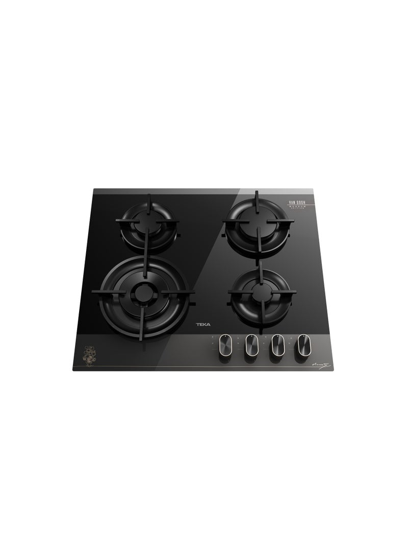 TEKA Van Gogh GBC 64 VB VG Van Gogh Museum Edition. 60cm Gas on Glass hob with 4 cooking zones 4 112570241 Dark Grey and Black Glass - Image 2