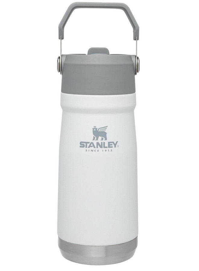 Stanley IceFlow Flip Straw Water Bottle 17 oz | Built-In Straw for Travel and Sports | Lightweight and Leak Resistant | Insulated Stainless Steel | BPA-Free | Polar - Image 1