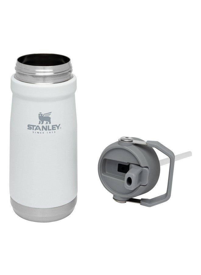 Stanley IceFlow Flip Straw Water Bottle 17 oz | Built-In Straw for Travel and Sports | Lightweight and Leak Resistant | Insulated Stainless Steel | BPA-Free | Polar - Image 2