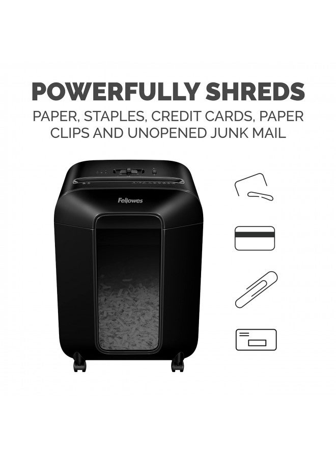Fellowes LX85 12-Sheet, P4 Cross-Cut Home Office Paper Shredder with SafeSense - Image 5