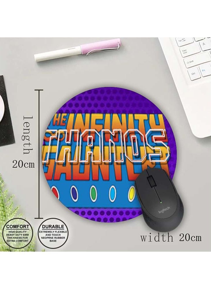 Protective Printed Mouse Pad Round - Image 1