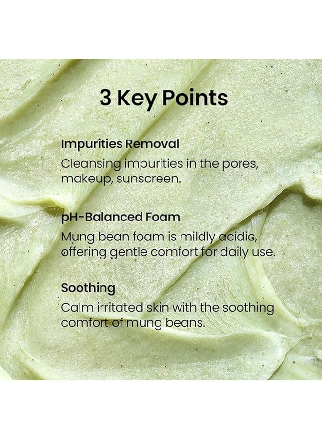 بيبلين رغوة تنظيف فول مונג 80 مل متوازنة pH، منظف طبيعي برائحة لطيفة خالي من العطور، غسول وجه للبشرة المعرضة لحب الشباب، الجافة، والدهنية - Image 5