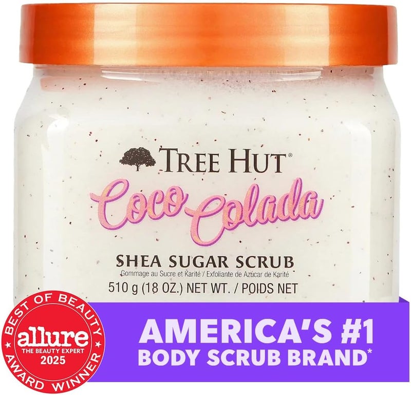 Tree Hut Coco Colada Shea Sugar Scrub, 18 oz, Ultra Hydrating and Exfoliating Scrub for Nourishing Essential Body Care - Image 2