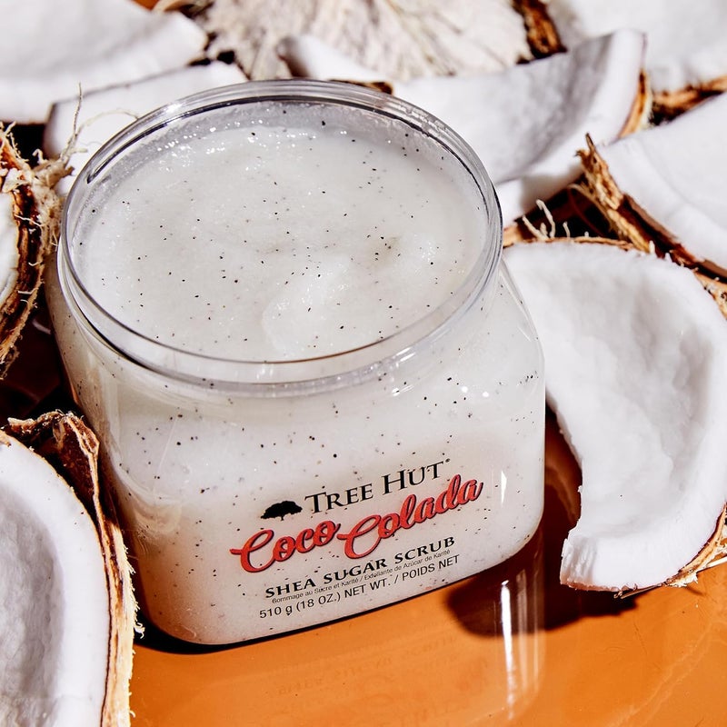 Tree Hut Coco Colada Shea Sugar Scrub, 18 oz, Ultra Hydrating and Exfoliating Scrub for Nourishing Essential Body Care - Image 4