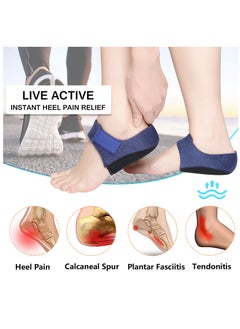 BTFMEI 2 Pieces Plantar Fasciitis Socks with Arch Support Heel Protector for Plantar Fasciitis and Heel Pain Relief  - Image 4