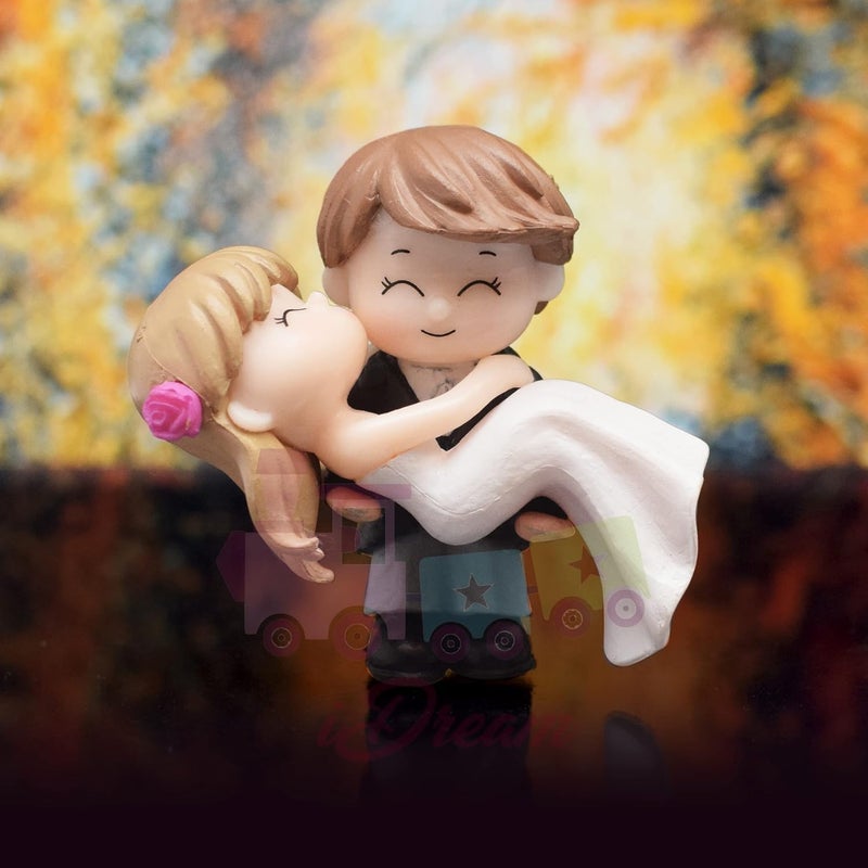 iDream iDream Resin Couple Showpiece – Romantic Birthday Gift for Boyfriend/Girlfriend, Elegant Decorative Figurine for Love and Special Occasions (White)  - Image 4