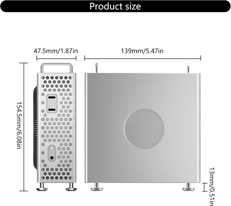 High strength aluminum case holder for small computer hosts enhances the cooling capacity and fashionable design of the host housing case - Image 4