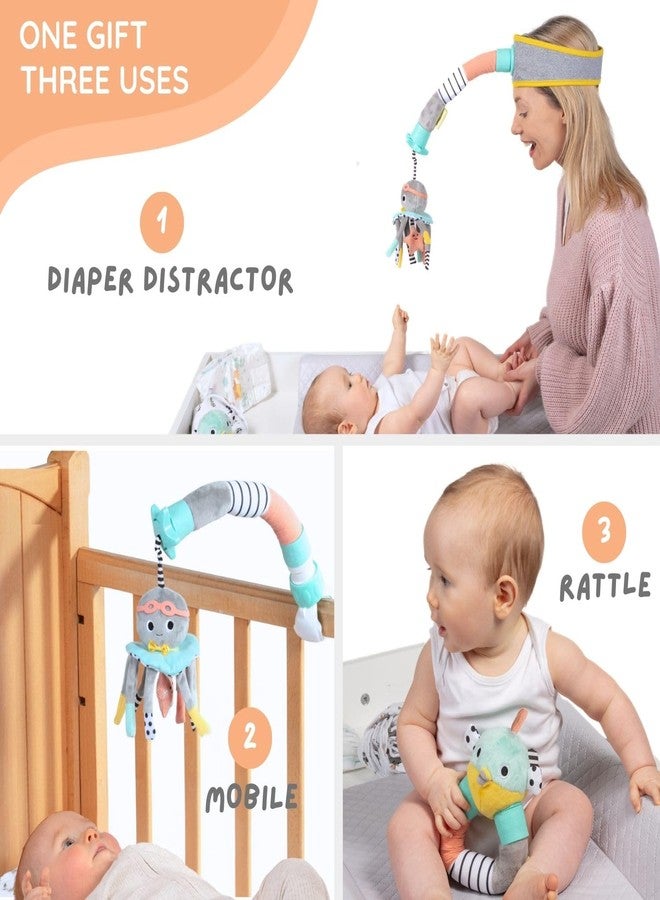 Dingle Dangle - Diaper Changing Headband & Mobile for Crib, Pushchair or Car Seat - Funny Baby Gifts - Great Baby Shower Gift or for Dads/New Parents - Featured on Shark Tank - Image 2