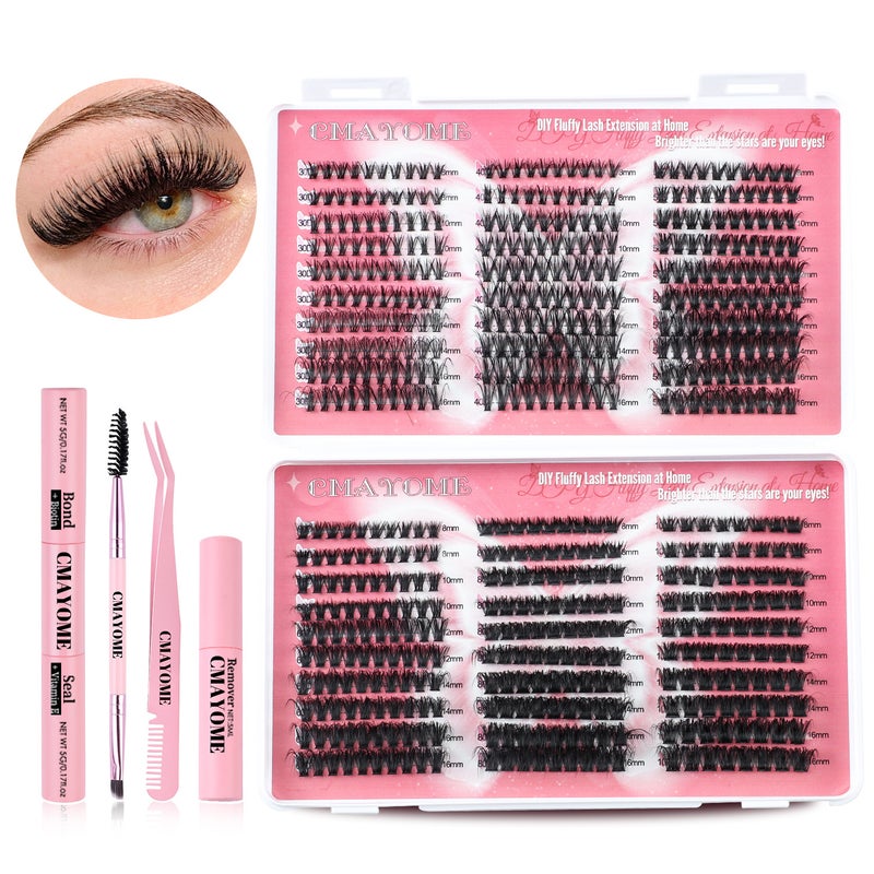 DIY single cluster eyelash book large capacity false eyelashes d curly hair 30D/40D/80D/100D collection false eyelashes DIY-TZ018（30D+40D+50D+60D+80D+100D) - Image 5
