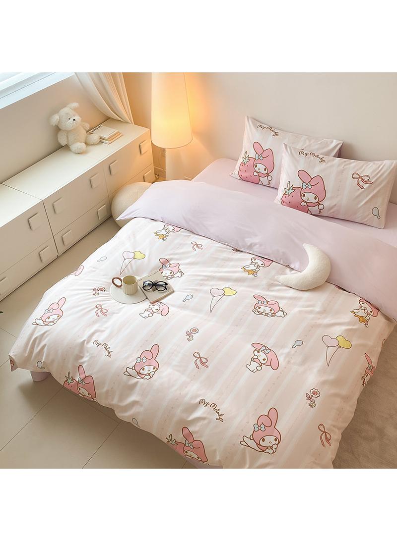 Bluejw 4-Piece My Melody Cotton Comfortable Set Fitted Sheet Set Children'S Day Gift Birthday Gift - Image 1
