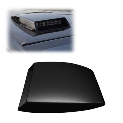 YoRise Universal Car Decorative Air Flow Intake Hood Scoop, Self-Adhesive Automotive Bonnet False Vent Cover, Vehicle Exterior Sticker Accessories for Cars, SUVs, RVs, Trucks (Black) - Image 1