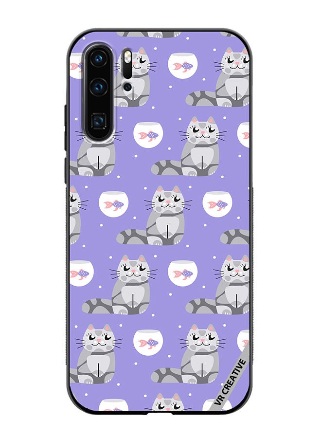 VR CREATIVE Protective Case Cover For Huawei P30 Pro Aquarium On Gently Lilac Speckled Design Multicolour - Image 1