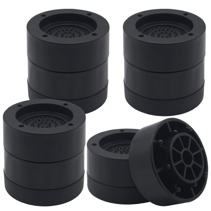 FURNITURE RISERS 2 INCH BLACK BED RISERS SET OF 4 HEAVY DUTY BED LIFTS RISERS FOR TABLE SOFA COUCH DESK ADJUSTABLE BED FRAME RISERS 1 INCH 3 INCH SUPPORTS UP TO 1300 LBS