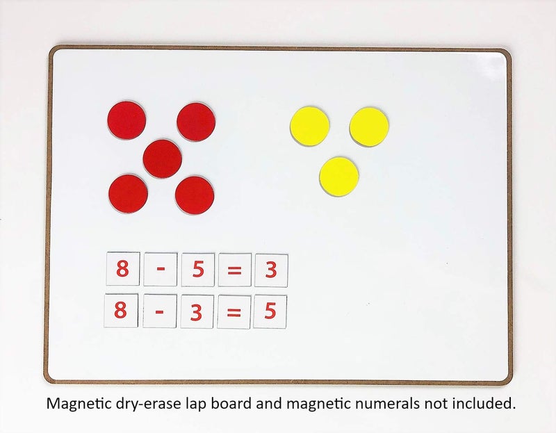Dowling Magnets Magnetic Two-Color Counters (Red/Yellow, 1 inch Diameter Each), Set of 200. Item 732190. Counters for Kids Math/Math Counters for Kids/Magnetic Math Manipulatives/Montessori Math - Image 2