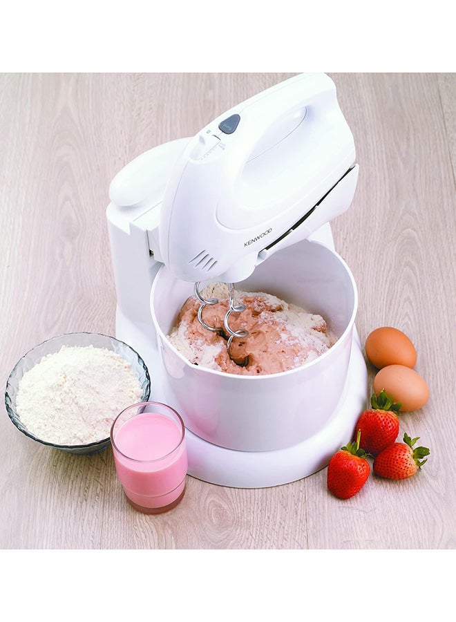 KENWOOD Stand Hand Mixer, 6 Speeds, Turbo Function, Double Stainless Steel Kneader and Beater 2.7 L 250 W HM430009 White - Image 5
