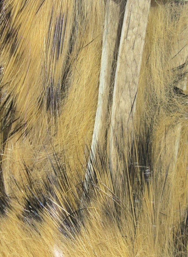 شرائط أرنب أسود مخططة من هيرلاين لربط الذباب - أسود مخطط/بني فاتح - Image 1