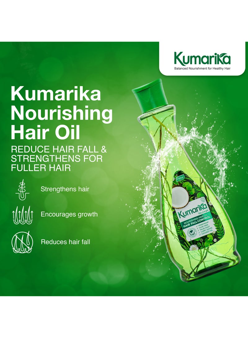 Kumarika Nourishing Hair Oil Hair Fall Control 200ml hair oil for dry damaged hair hair growth 100 natural extracts with Coconut oil Hair food for strong healthy hair and hair shine - Image 4