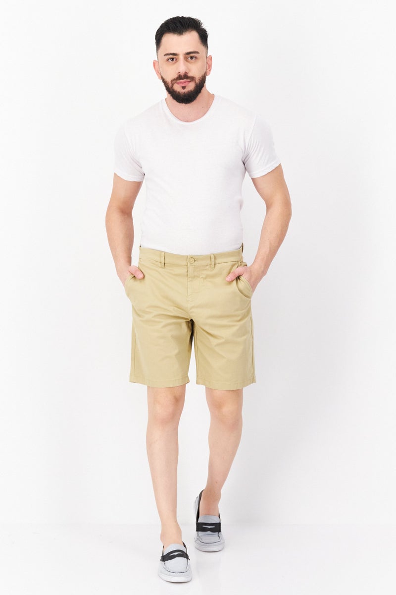 DOCKERS Men Th Flex Chino Shorts, Beige  - Image 3