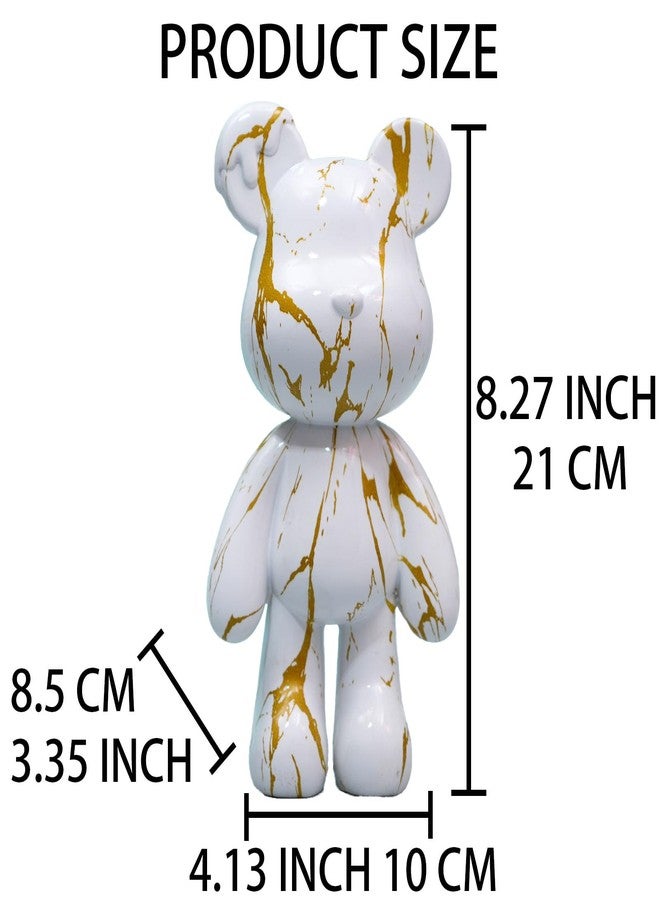 Coniuty Resin Bear Statue Decor for Home, Animal Sculpture Ornament for Indoor Room (Type A) - Image 2