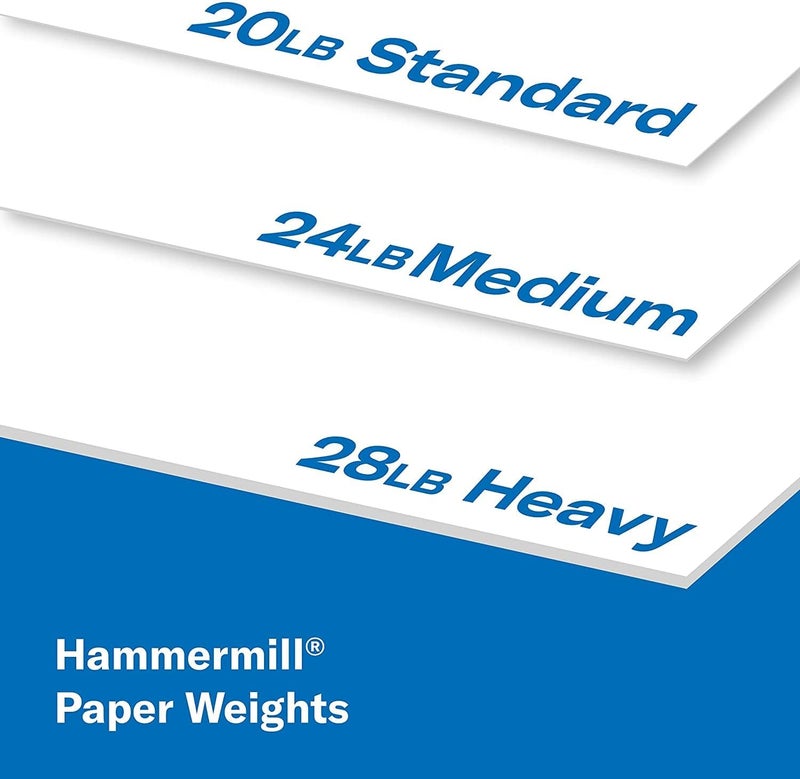 Hammermill Printer Paper, Multipurpose Inkjet Paper 24 lb, 8.5 x 11-5 Ream (2,500 Sheets) - 96 Bright, Made in the USA, 105050C - Image 5