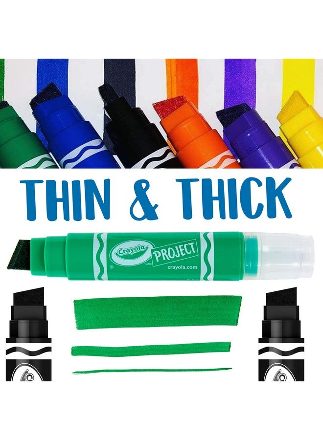 Crayola XL Poster Markers, Assorted Classic Colors, School Supplies, 4 Count - Image 3