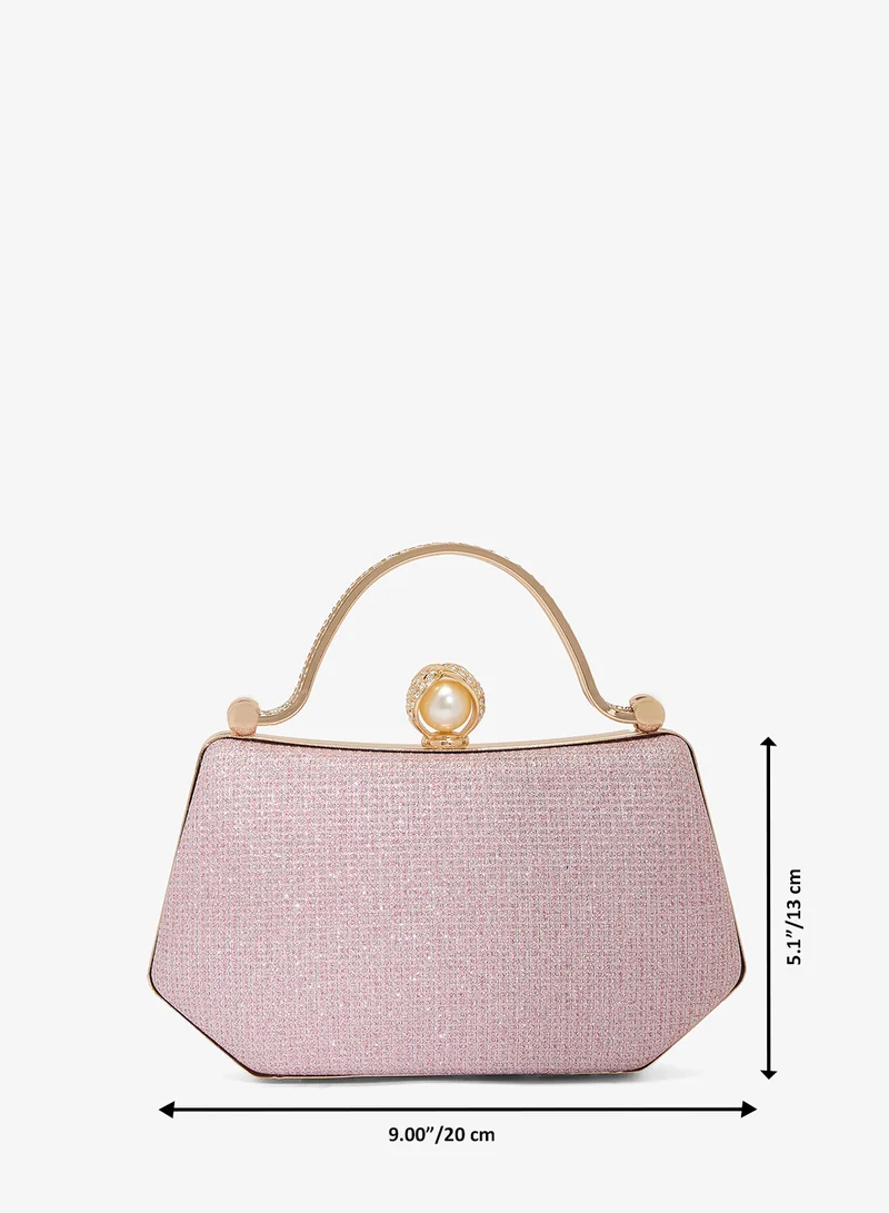 Khizana  Gold Accent Top Handle Clutch for Women | Best Price UAE