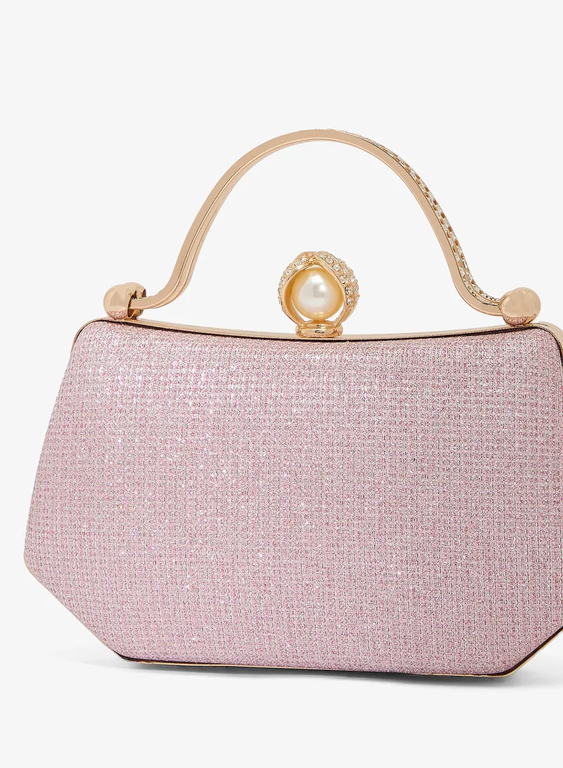 Khizana  Gold Accent Top Handle Clutch for Women | Best Price UAE