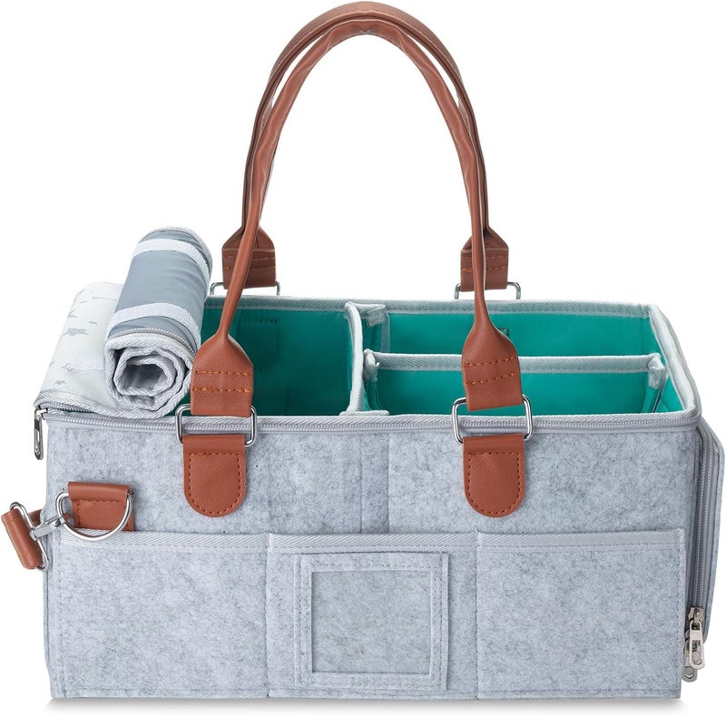 Mr. Pen Mr Pen Baby Diaper Caddy Organizer with Lid Baby Organizer Diaper Caddy with Lid - Image 1