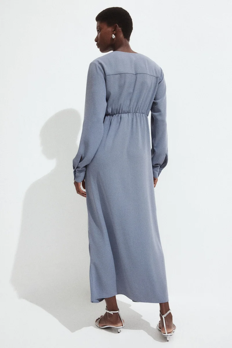 H&M MAMA Tie-detail crêpe dress