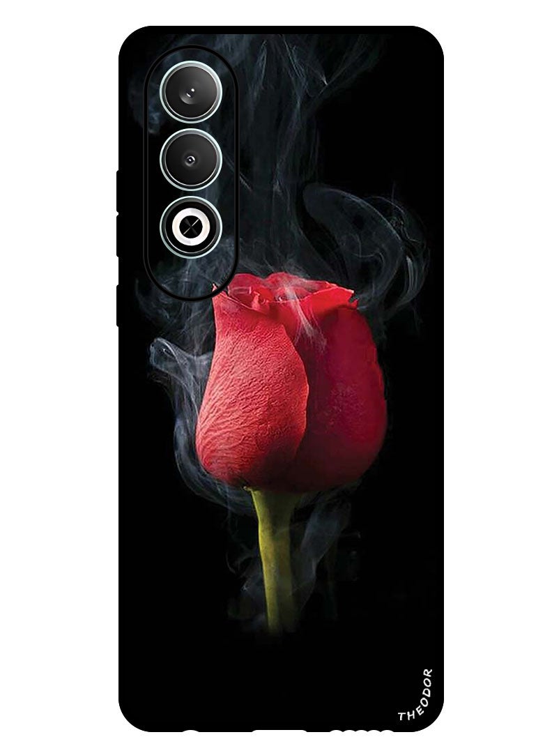 Theodor Protective Case Anti Scratch Shock Proof Bumper Cover For Oppo K12 Red Rose - Image 1