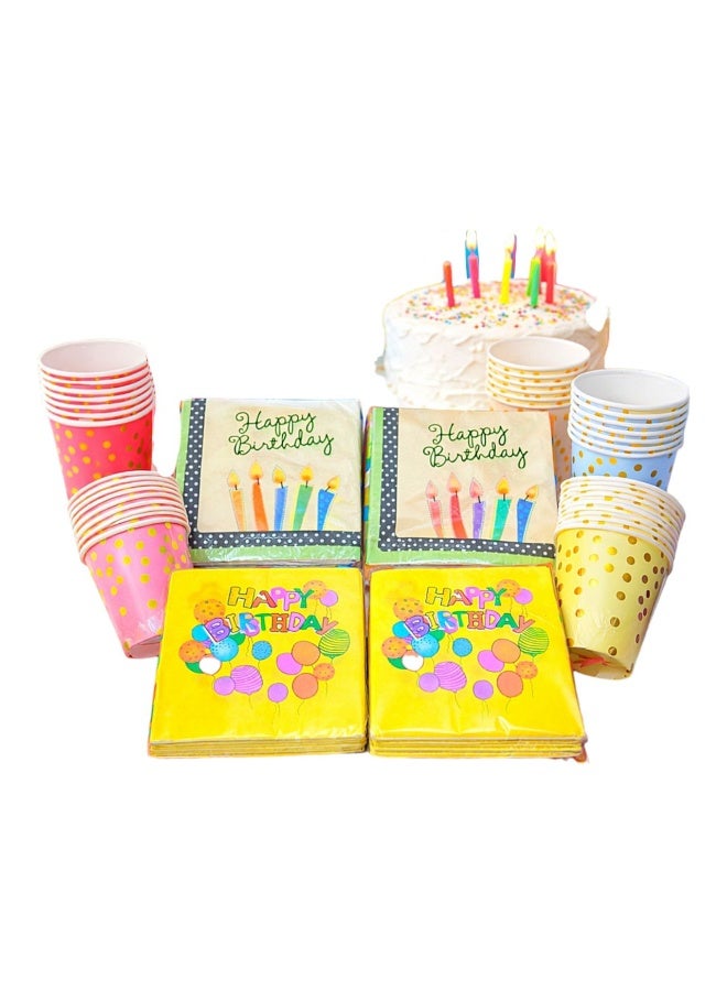 Birthday Party Cups and Napkins Set - Image 2