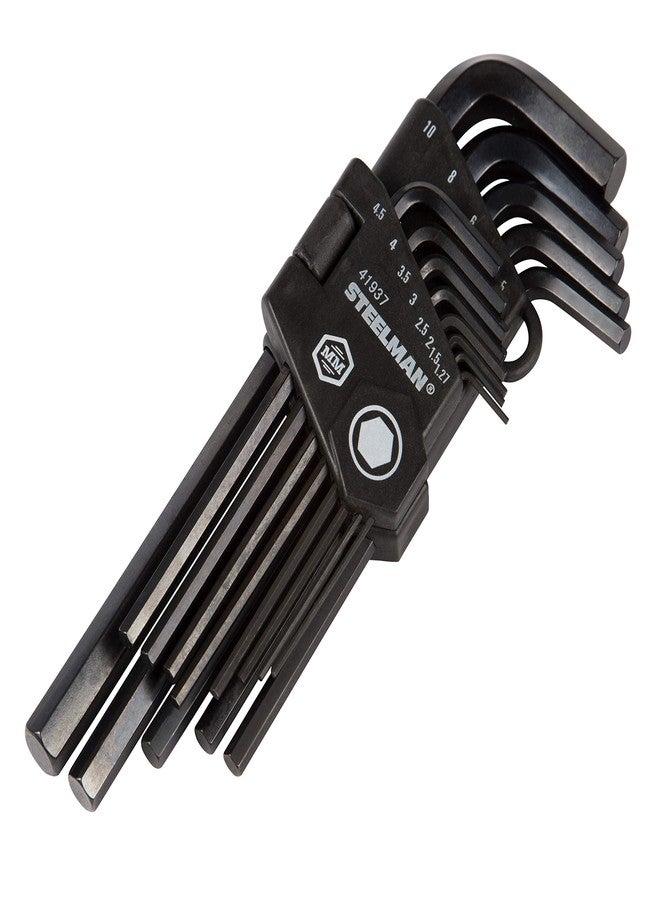 ستيلمان مجموعة مفاتيح ربط سداسية طويلة الذراع من ستيلمان، مكونة من 13 قطعة، متري (مم)، أعمدة مفك بطول ممتد للوصول الطويل، أطراف مشطوفة، فولاذ متين مقاوم للتشوه - Image 2