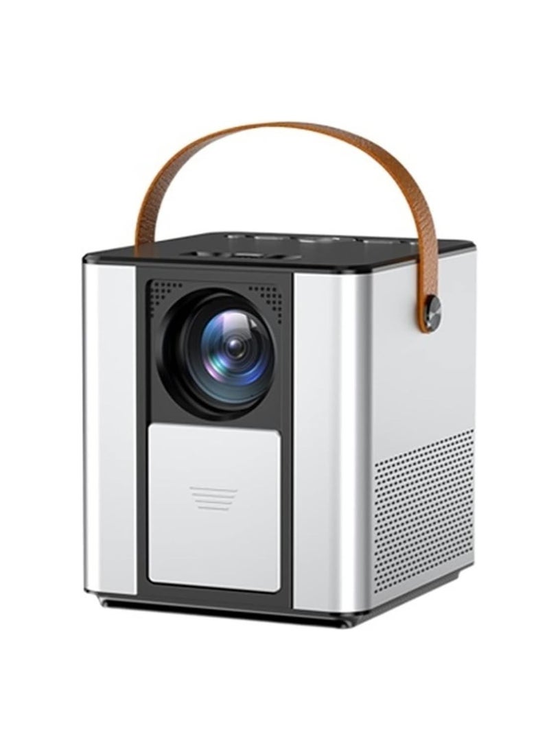 Mi VAZA - Portable Projector, 3800led Small Projector With Bluetooth Speaker, USB Mini Outdoor Movie Projector, LED Video Smart Home Theater Projectors For Home Office, (1pc, White 1) - Image 1