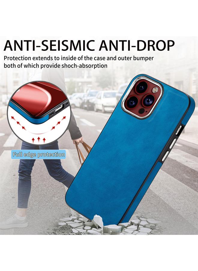 اس-توب جراب لهاتف iPhone 15 Pro Max مصنوع من مادة TPU المقاومة للصدمات وملمس الجلد - Image 2