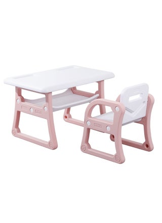 Kids Study Table and Chairs Set with Storage Rack Activity Table for Drawing Dining Playing Toddler Table and Chair Set for Kids Ages 1-8, Children Art Crafts Table Desk Set ﻿ - pzsku/Z3F5C8921E61B60A035CFZ/45/1744189583/d7fd8d5e-04b2-407b-a74e-30f07388f337