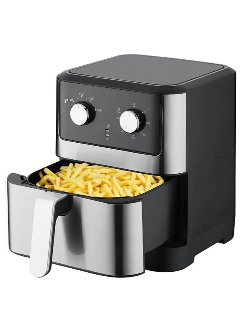 RAF - RAF Air Fryer Model R.5341, 8 Liter Capacity, 1500 Watt, Black and Silver, RAF - Image 1