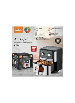 RAF Air Fryer Model R.5341, 8 Liter Capacity, 1500 Watt, Black and Silver, RAF