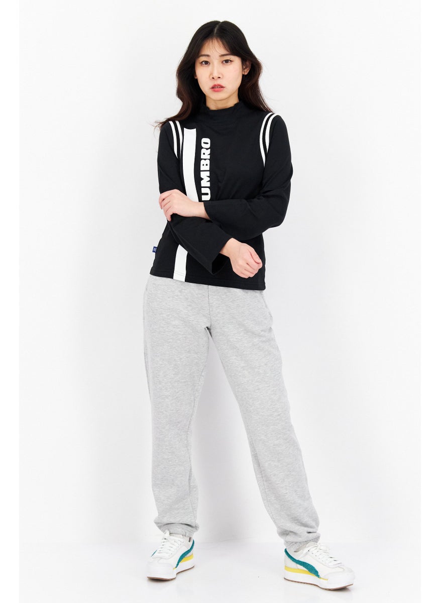 umbro Women Sportswear Fit Brand Logo Outdoor Tops, Black  - Image 2