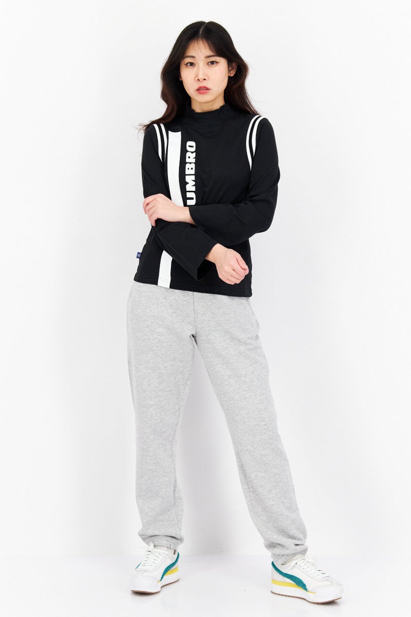 umbro Women Sportswear Fit Brand Logo Outdoor Tops, Black  - Image 2