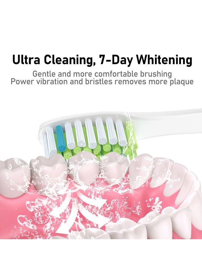 Heepim Replacement Toothbrush Heads for Ultra Plaque Control & Whitening, Diamantine-Clean Brush Heads Compatible with Philips Sonicare Electric Toothbrush, 4 Pack - Image 4