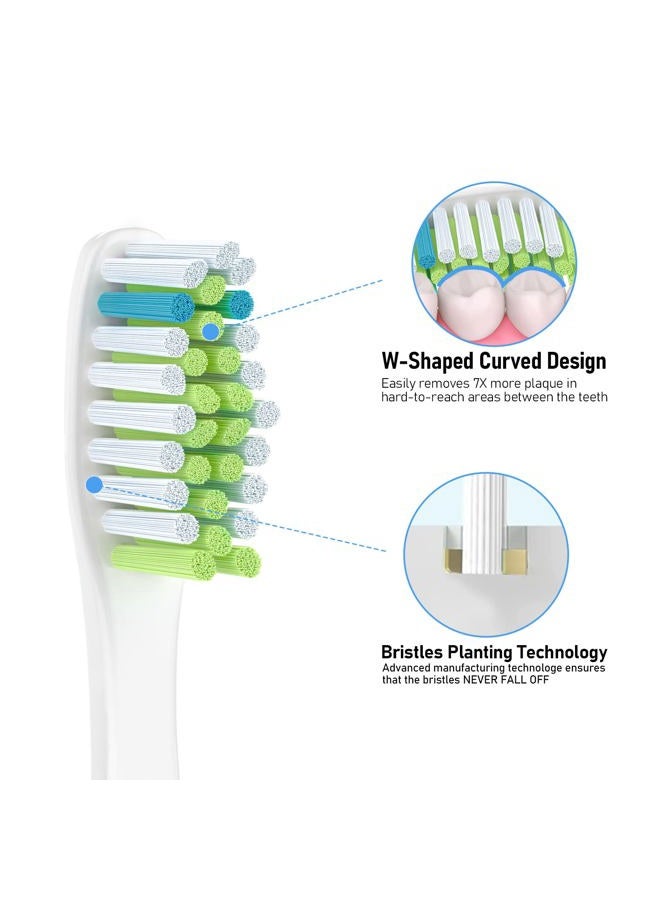 Heepim Replacement Toothbrush Heads for Ultra Plaque Control & Whitening, Diamantine-Clean Brush Heads Compatible with Philips Sonicare Electric Toothbrush, 4 Pack - Image 5