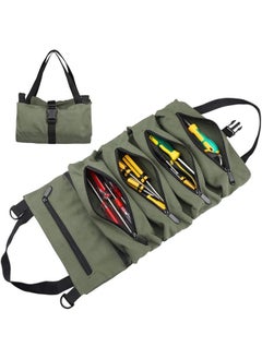 PROMASS promass Roll Up Tool Bag, Heavy Duty Tool Roll Bag Organizer, Canvas Multi-Purpose Tool Storage Bag  - Image 1