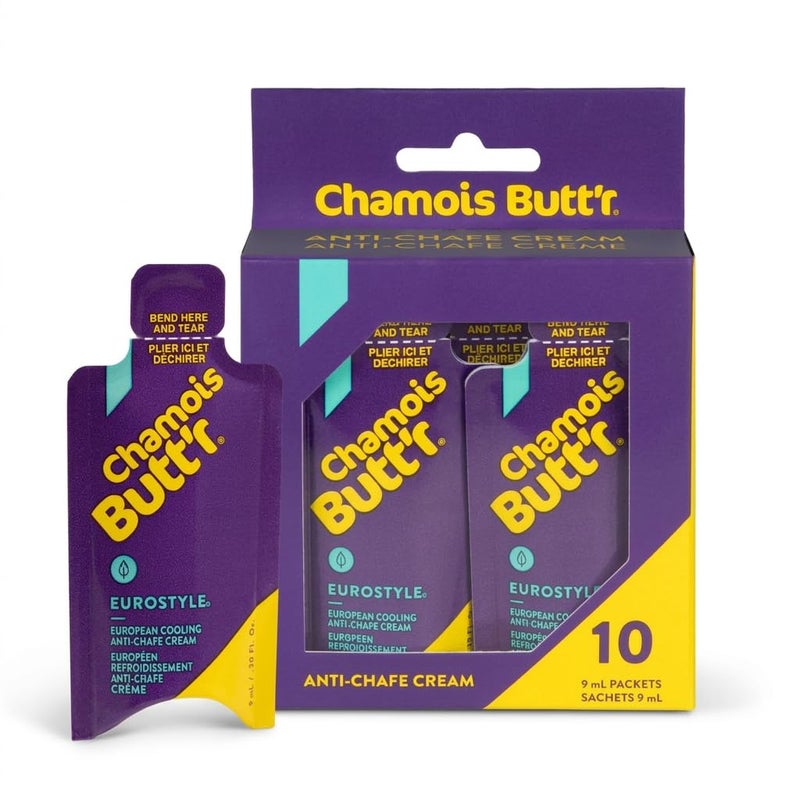 CHAMOIS BUTT'R Chamois Buttr Eurostyle AntiChafe Cream 10pack of 9mL packets - Image 3