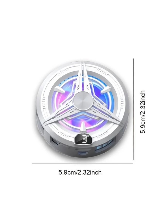 2025 Dark Night Magnetic Phone Cooler RGB Cooling Fan With Temperature Display For Mobile Games - Image 3