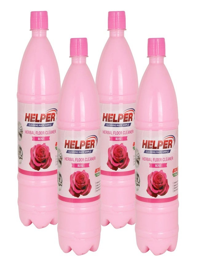 HELPER HERBAL SCENTED PHENYL ROSE -1LITER, PACK OF 4 - Image 1