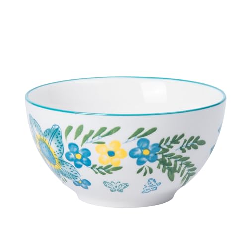 HomePop Ceramic 12-Pieces Dinnerware Sets,Dish Plates and Bowls Sets - Blue Turquoise - Image 3